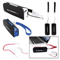 Mini Power Bank Charger w/ LED Light & Micro USB Cable Wrist Strap